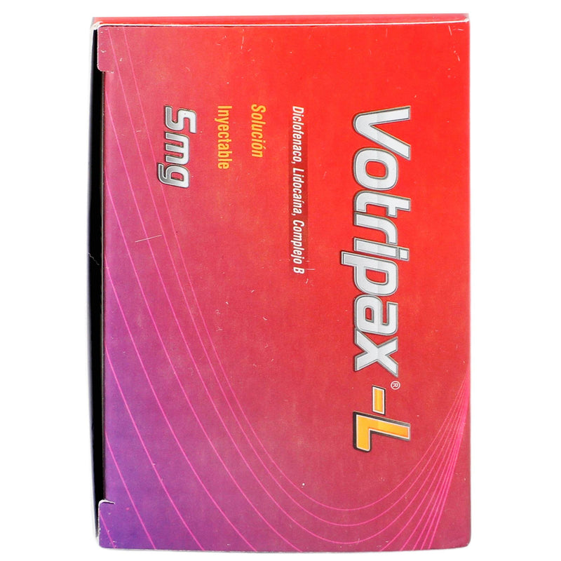 Votripax-L 5Mg/3Ml Con 3 Ampulas (Diclofenaco/Lidocaina/Complejo B) - WeCare Pharma