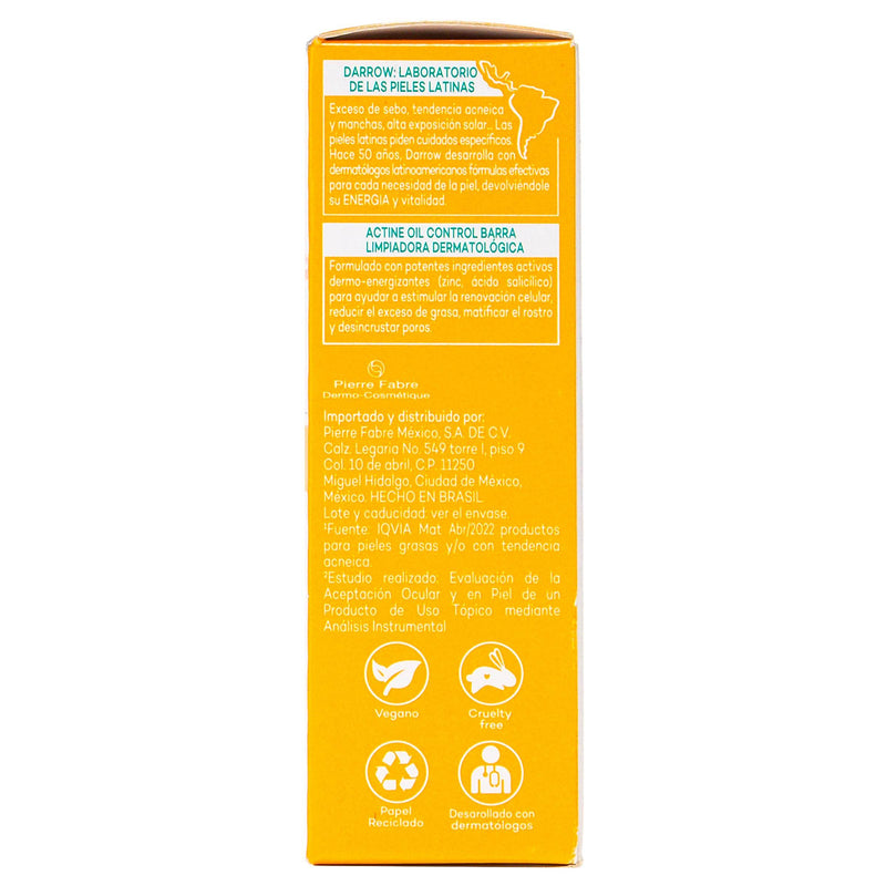 Darrow Actine Oil Control Barra 70G - WeCare Pharma
