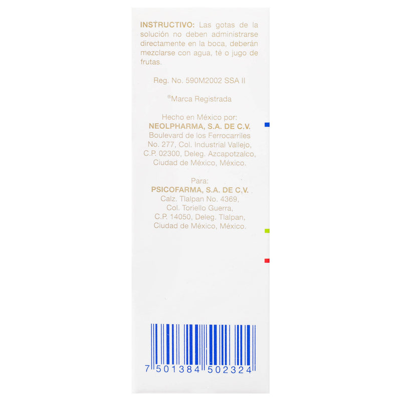 Kriadex (Clonazepam) Solución 2.5Mg/Ml 10Ml - WeCare Pharma
