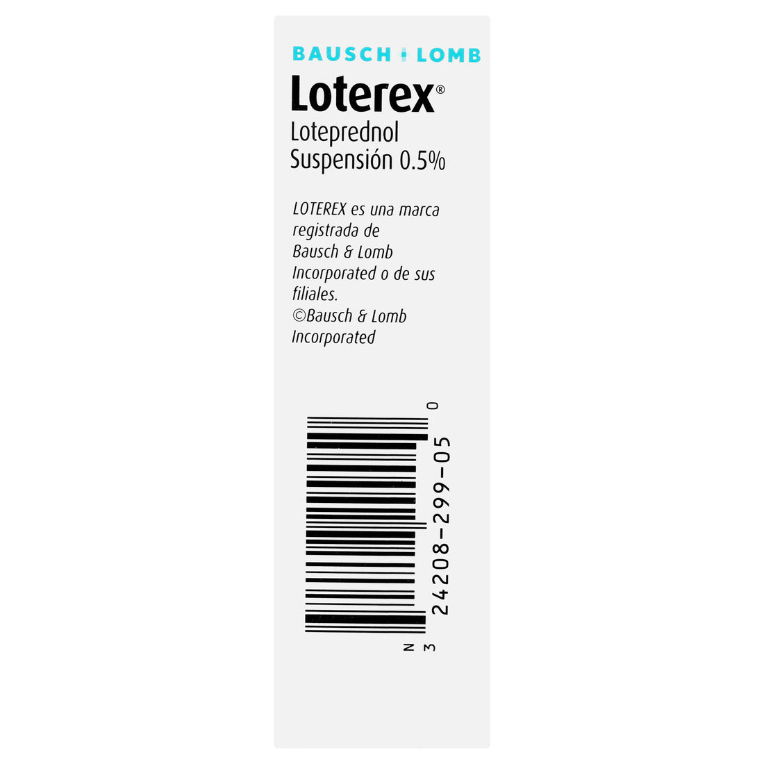 Loterex Gotas 0.5% 5Ml (Loteprednol) 5 - 324208299050