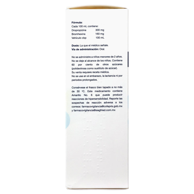 Dalvear Sf Ad Jarabe 160Mg/300Mg/100Ml 200Ml Lima-Limon (Dropropizina/Bromhexina) - WeCare Pharma