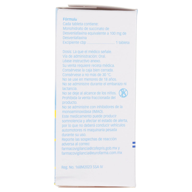 Resvelare 100Mg Con 28 Tabletas (Desvenlafaxina) - WeCare Pharma
