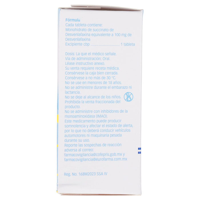 Resvelare 100Mg Con 28 Tabletas (Desvenlafaxina) - WeCare Pharma