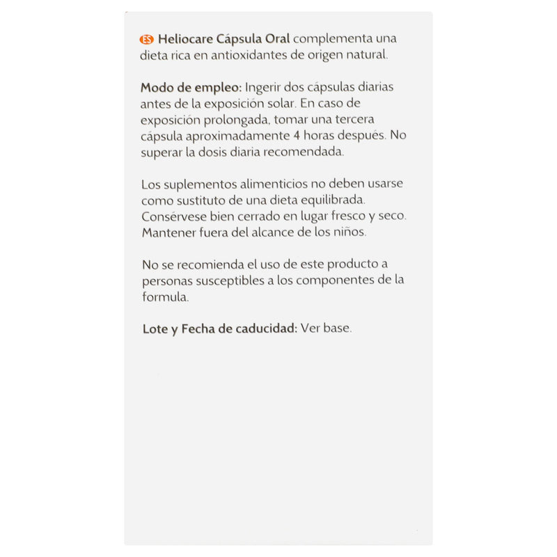 Cantabria Heliocare 550Mg Con 60 Capsulas - WeCare Pharma