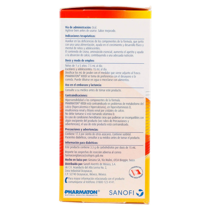 Pharmaton Kiddi Jarabe 100Ml (Multivitaminas) - WeCare Pharma