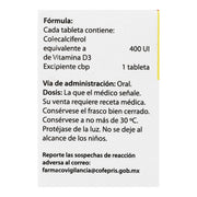 Valmetrol-3 400Unid Con 50 Tabletas (Colecalciferol) - WeCare Pharma