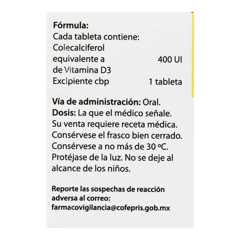 Valmetrol-3 400Unid Con 50 Tabletas (Colecalciferol) - WeCare Pharma