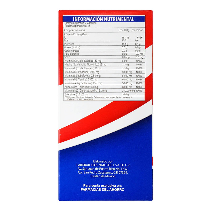 Green-Vit Q-10 1400Mg Con 30 Capsulas (Vitaminas/Minerales/Q10/Taurina) - WeCare Pharma