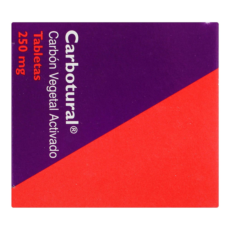 Carbotural 250Mg Con 60 Tabletas (Carbon Activado) - WeCare Pharma