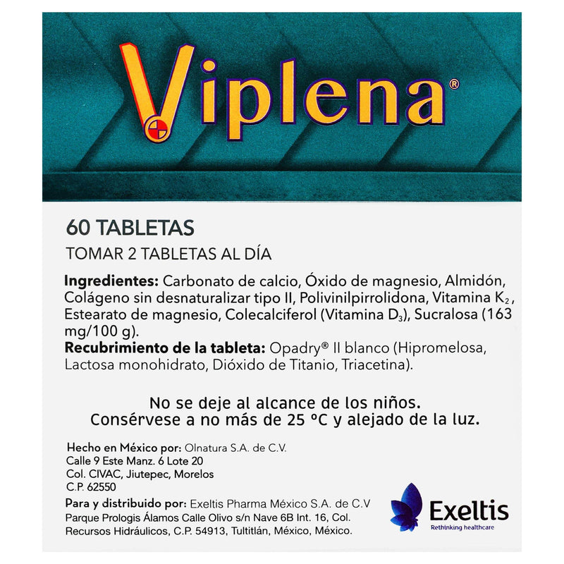 Viplena 73G Con 60 Tabletas (Colageno Ii/Vitaminas/Minerales) - WeCare Pharma