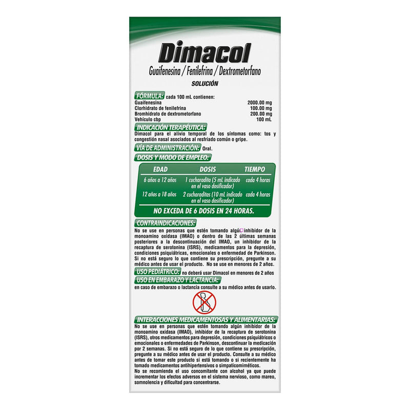 Dimacol Infantil Triple Acción Solución 150Ml - WeCare Pharma