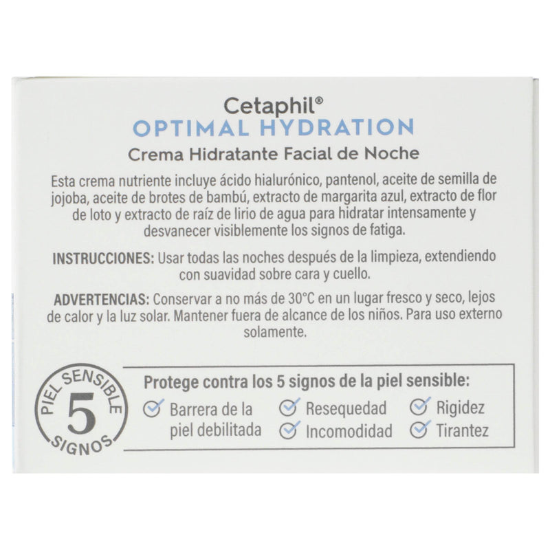 Cetaphil Optimal Hydration Crema De Noche 48G - WeCare Pharma