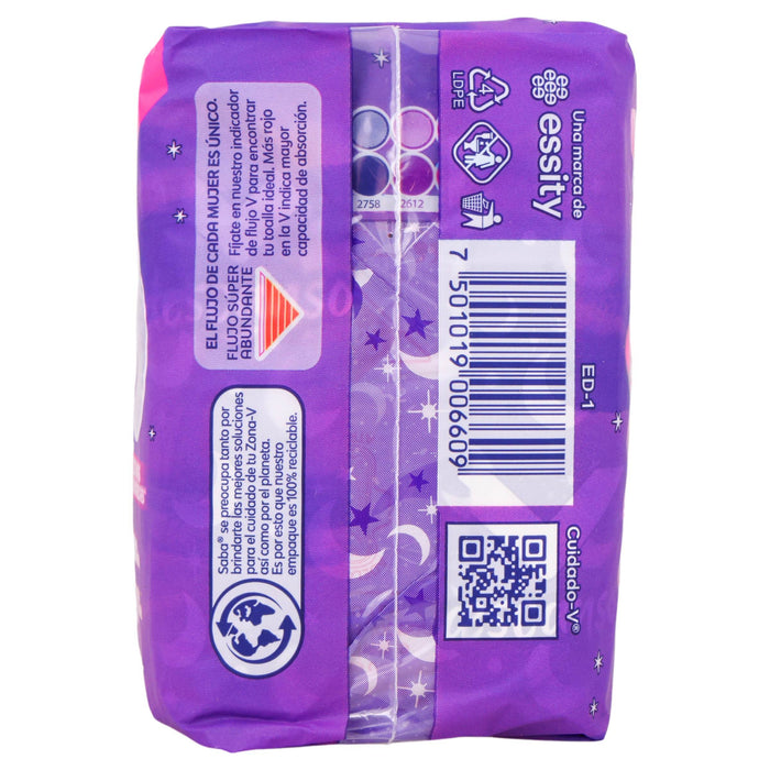 Toallas Saba Buenas Noches Sin Alas Con 10 - WeCare Pharma