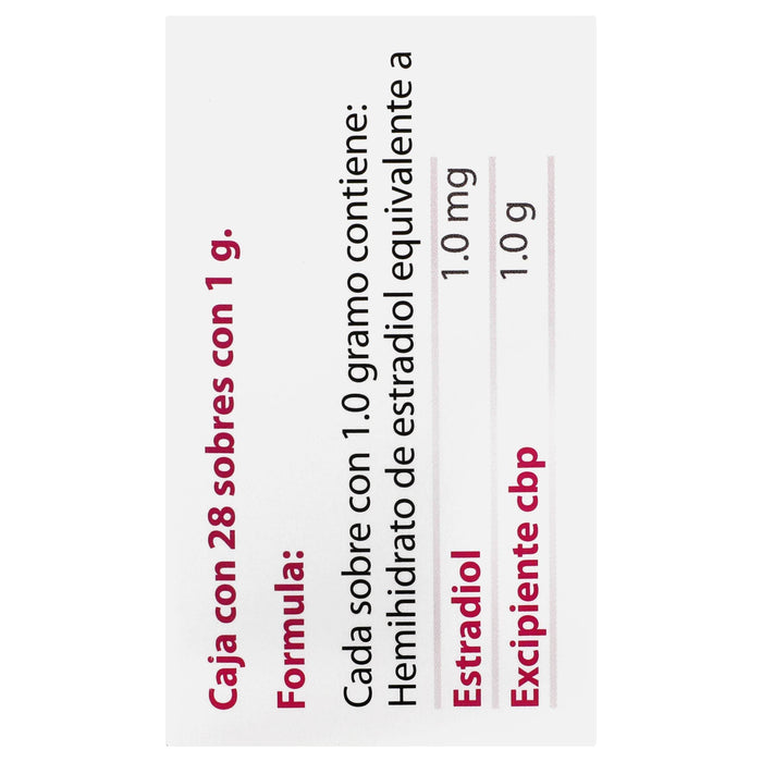 Sandrena Gel Sobres 0.1% Con 28 (Estradiol) - WeCare Pharma