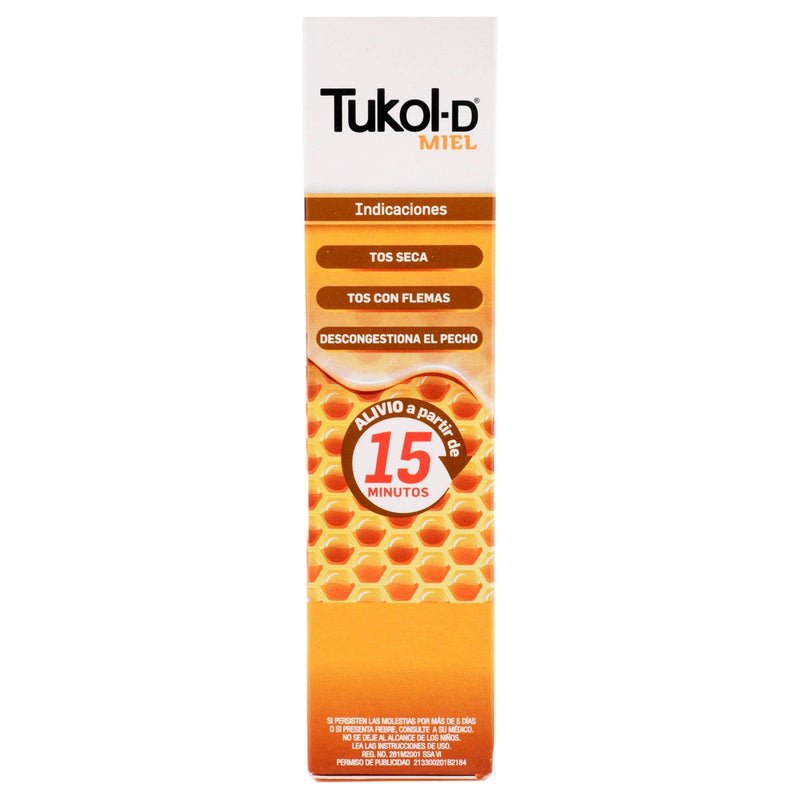 Tukol-D Miel Ad Jarabe 2G/0.2G 120Ml (Guaifenesina/Dextrometorfano) - WeCare Pharma