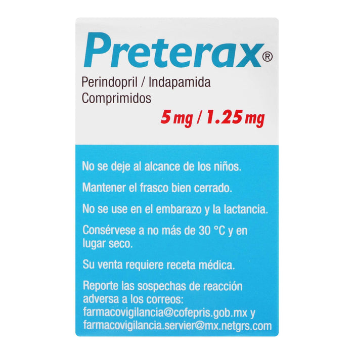 Preterax 5Mg/1.25Mg Con 30 Comprimidos (Perindopril/Indapamida) - WeCare Pharma