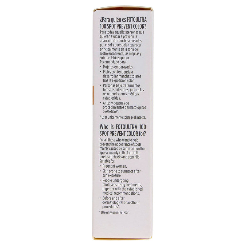 Isdin Foto Ultra 100 Spot Prevent Fusion Fluid Color Fps50 50Ml - WeCare Pharma