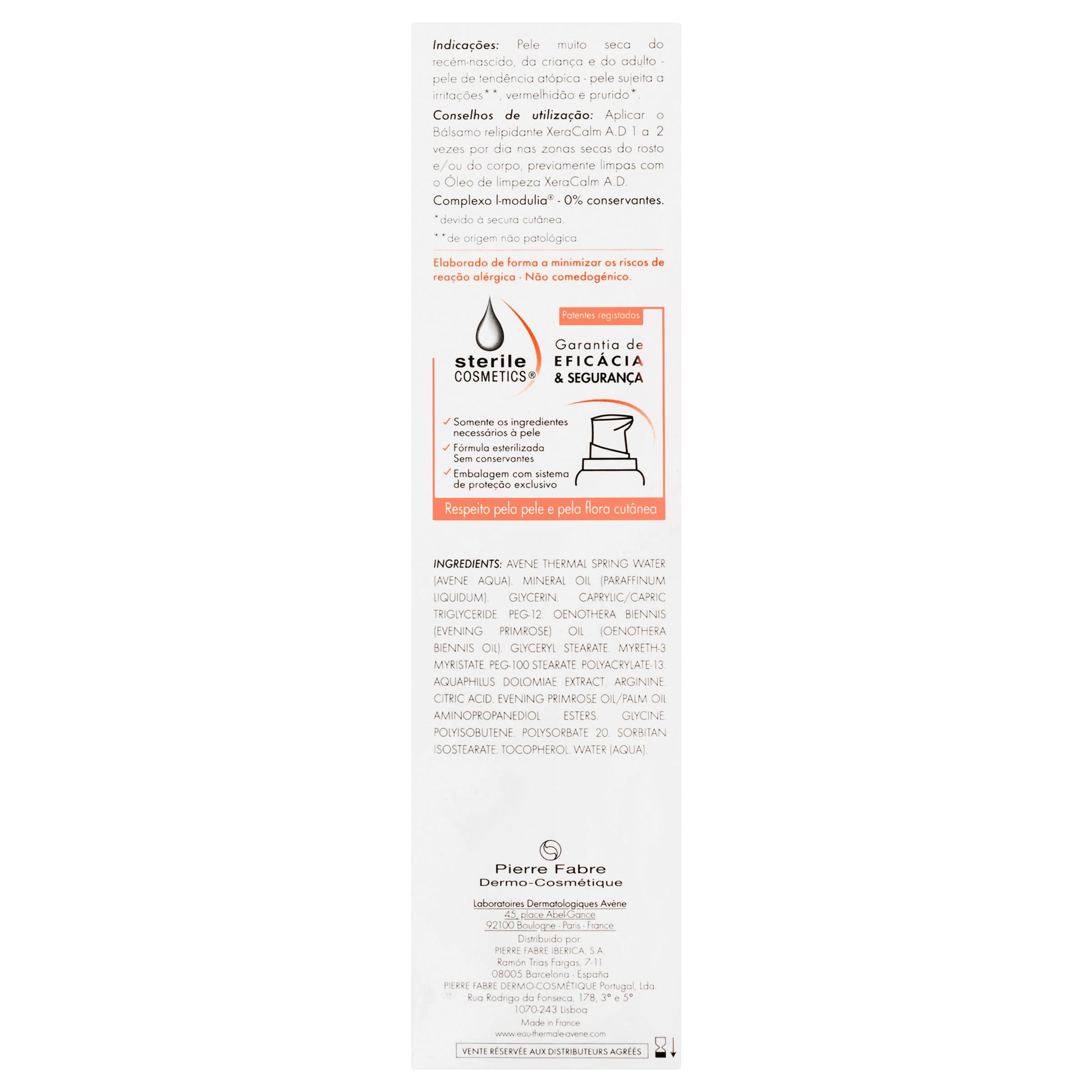 Avene Xeracalm A.D Efecto Calmante 200Ml 4 - 3282779405485