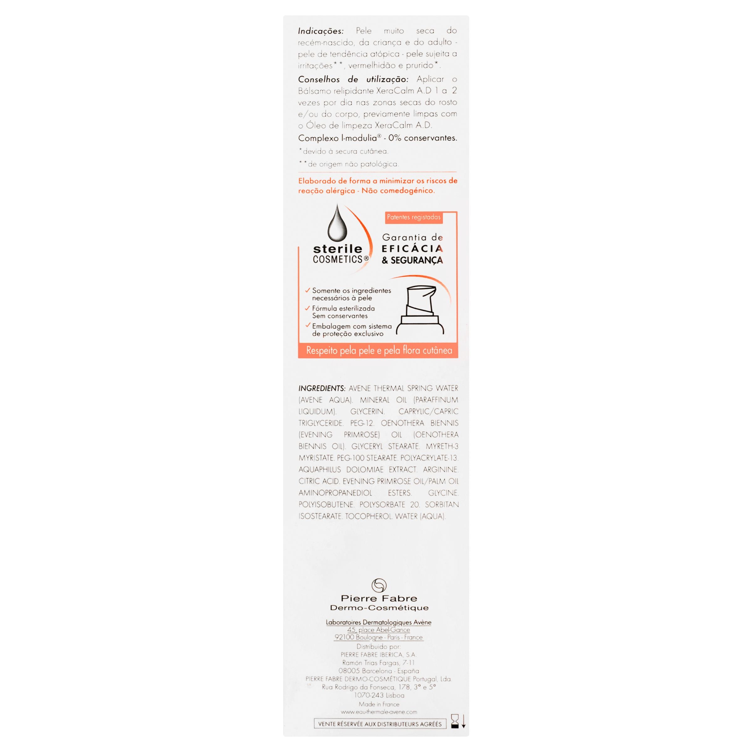 Avene Xeracalm A.D Efecto Calmante 200Ml 4 - 3282779405485