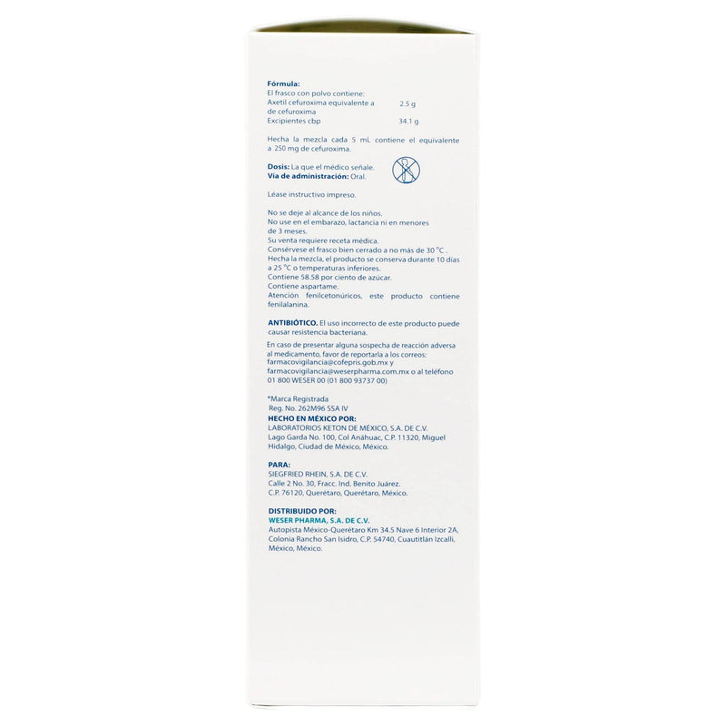Cefuracet Suspensión 250Mg/5Ml 50Ml (Cefuroxima) - WeCare Pharma