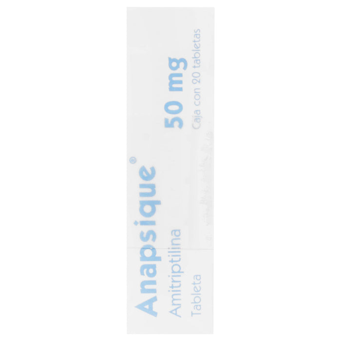 Anapsique (Amitriptilina) Tabletas 50Mg Con 20 - WeCare Pharma