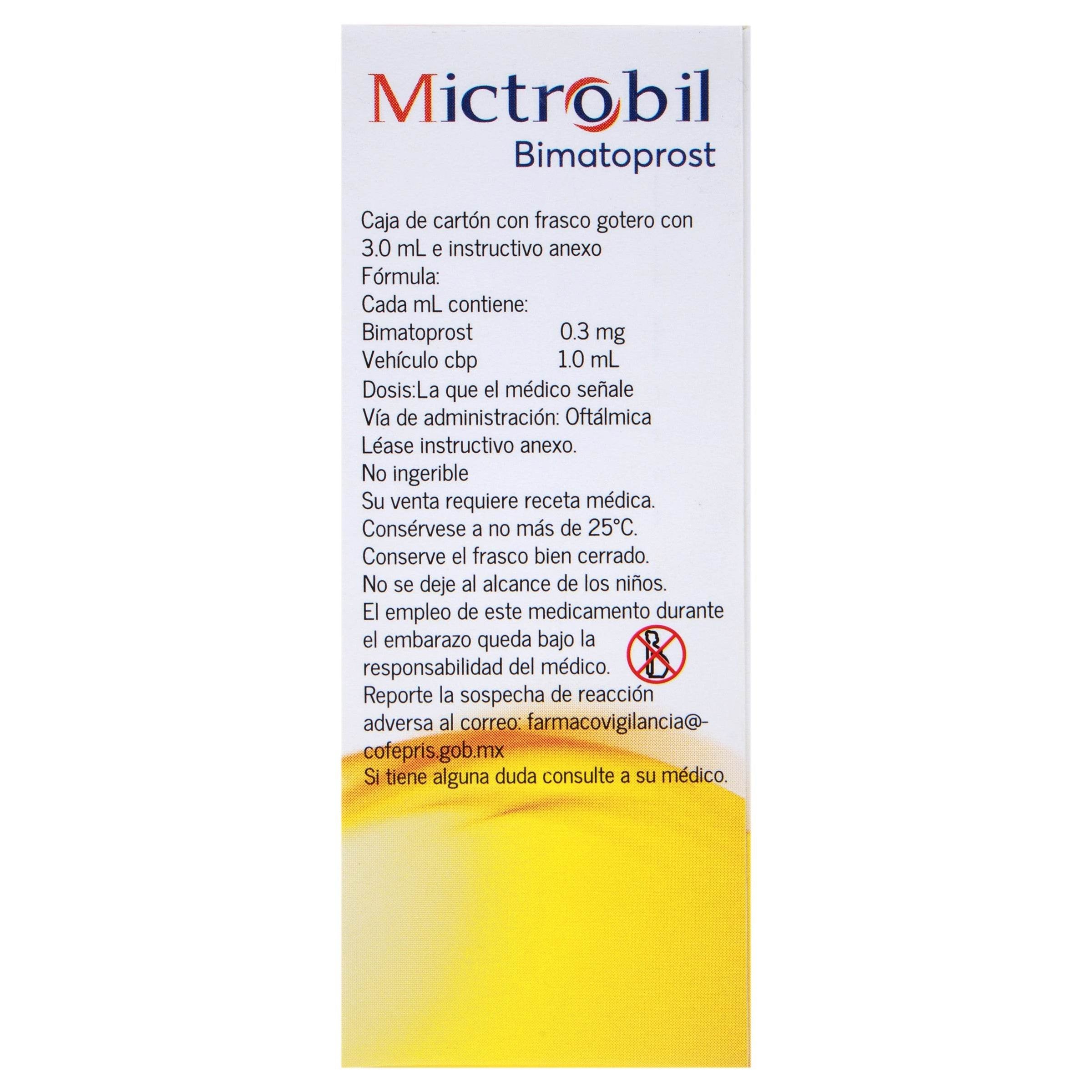 Mictrobil Gotas 0.3Mg/Ml (Bimatoprost) — WeCare Pharma