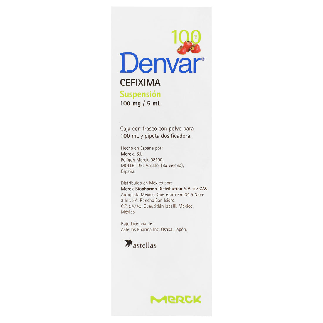 Denvar Suspensión 100Mg/5Ml 100Ml (Cefixima) 5 - 7501298216409