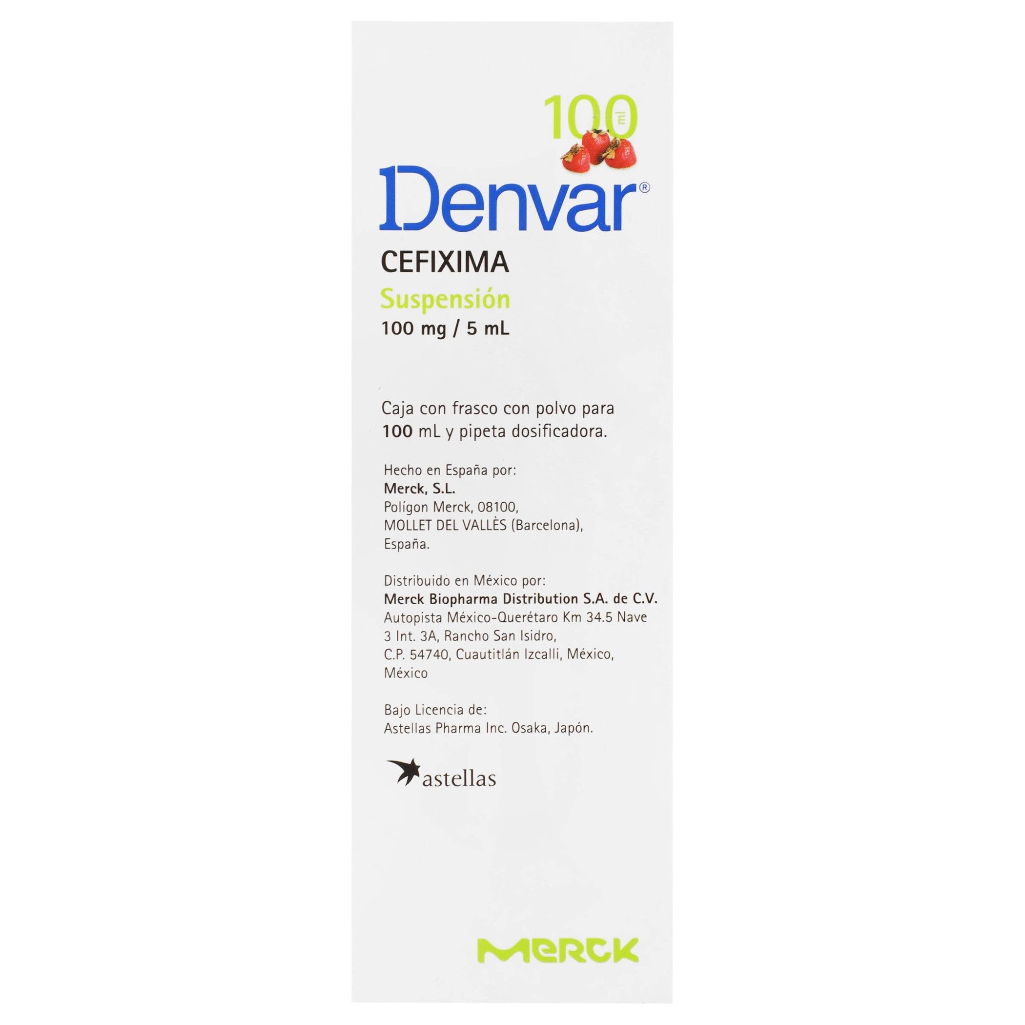 Denvar Suspensión 100Mg/5Ml 100Ml (Cefixima) — WeCare Pharma