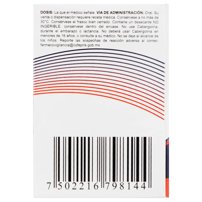 Evemglea 0.5Mg Con 8 Tabletas (Cabergolina) - WeCare Pharma