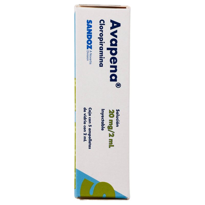 Avapena 20Mg/2Ml Con 5 Ampulas (Cloropiramina) - WeCare Pharma