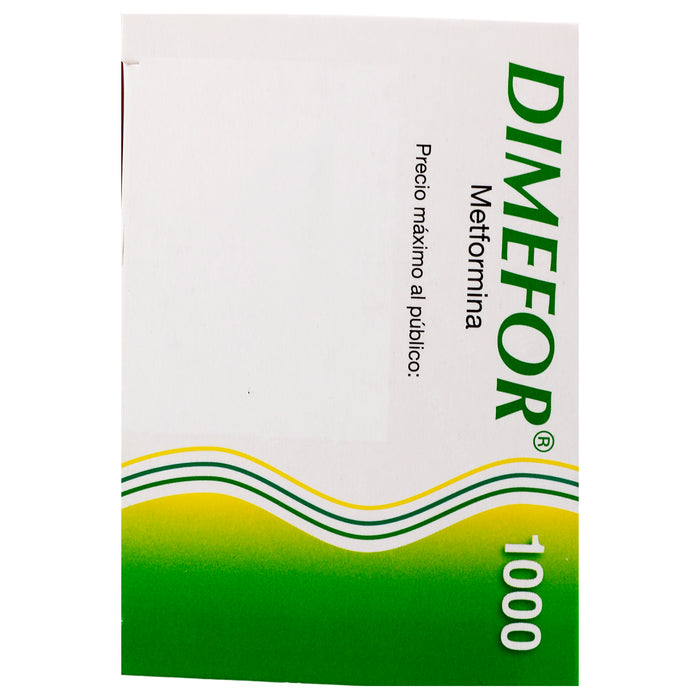 Dimefor 1000Mg Con 60 Tabletas (Metformina) 4 - 7501300420473