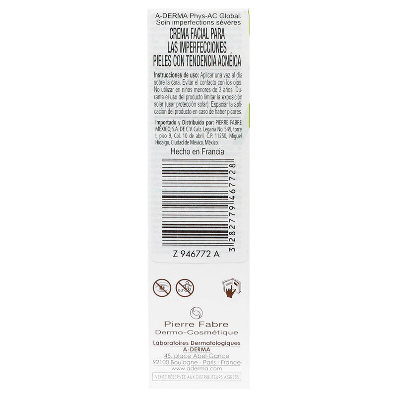 A-Derma Phys Ac Anti-Imperfecciones 40Ml - WeCare Pharma