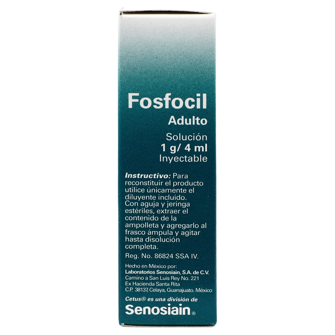 Fosfocil Im 1G/4Ml Con 1 Ampulas (Fosfomicina) 5 - 7501314701711