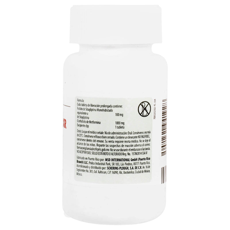 Janumet Xr 100/1000Mg Con 28 Tabletas (Sitagliptina/Metformina) - WeCare Pharma