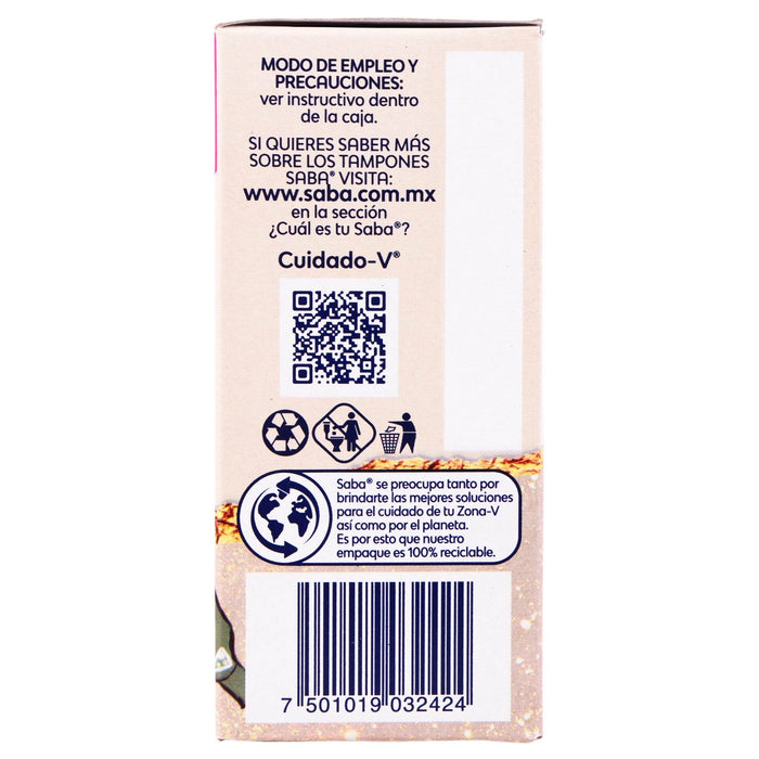Tampones Saba Super V-Compacto Con 10 - WeCare Pharma