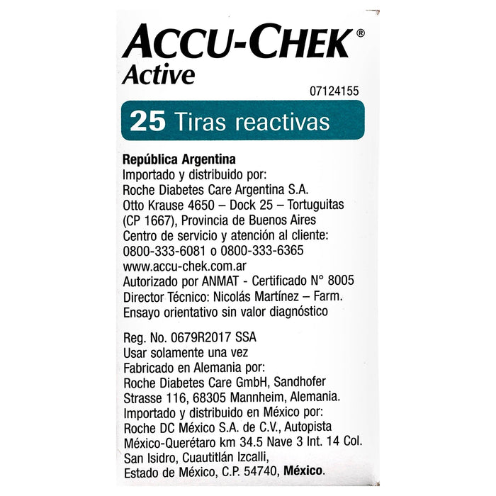 Accu-Chek Active Tiras Reactivas Con 25 - WeCare Pharma