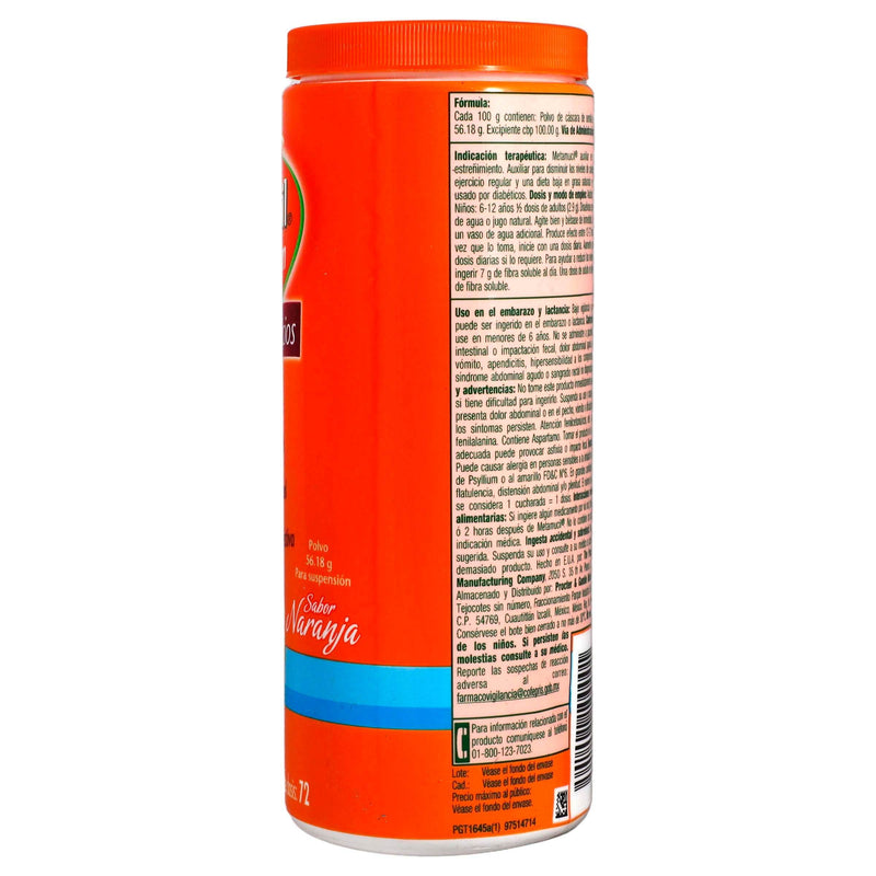 Metamucil Polvo 425G 72D Naranja (Plantago Psyllium) - WeCare Pharma