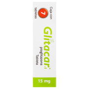 Glitacar-1 (Pioglitazona) Tabletas 15Mg Con 7 - WeCare Pharma