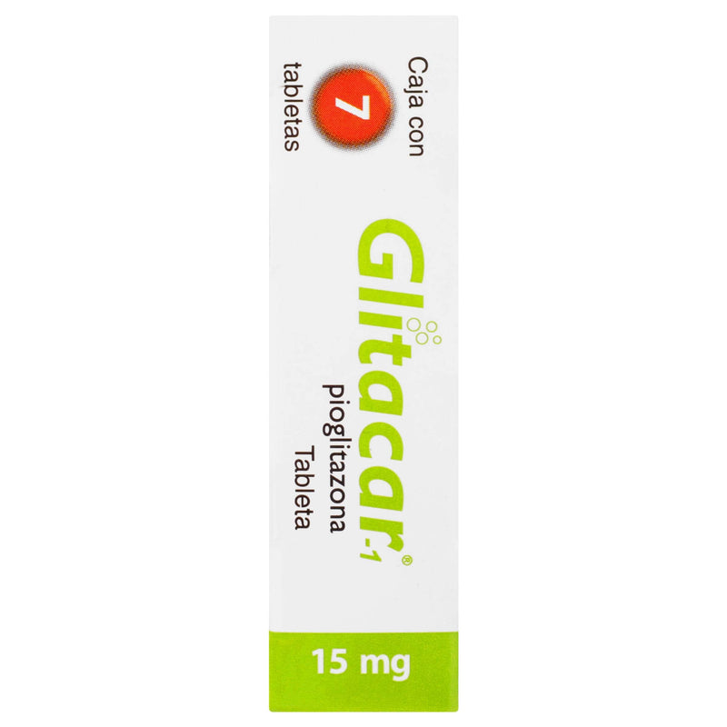 Glitacar-1 (Pioglitazona) Tabletas 15Mg Con 7 - WeCare Pharma