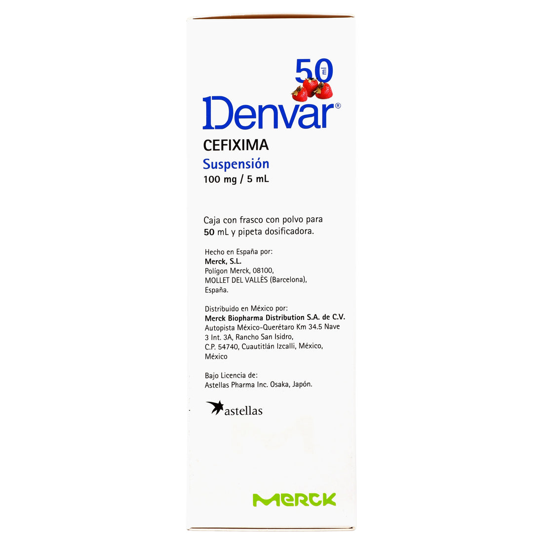 Denvar Suspensión 100Mg/5Ml 50Ml (Cefixima) 5 - 7501298216508