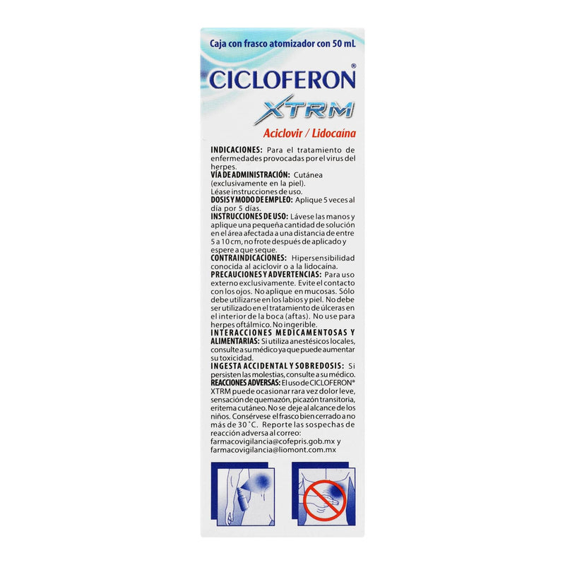 Cicloferon Xtrm Spray 5G/2G 50Ml (Aciclovir) - WeCare Pharma