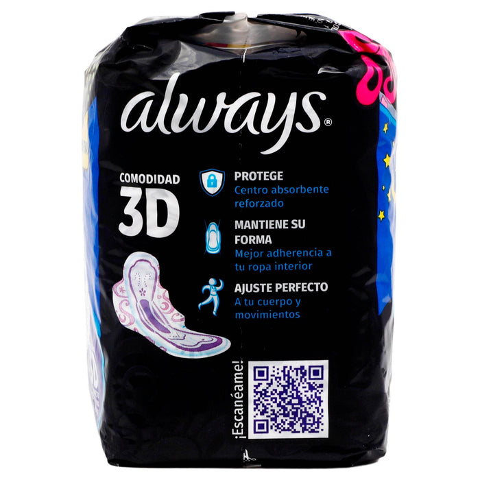 Toallas Always Noches Tranquilas Seda-Sec Con 8 - WeCare Pharma