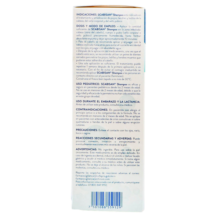 Scabisan Shampoo Solución 110Ml (Permetrina) - WeCare Pharma