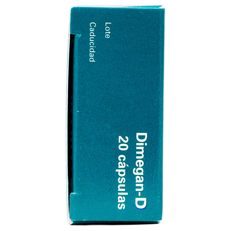Dimegan-D 5Mg/20Mg Con 20 Capsulas (Loratadina/Fenilefrina) - WeCare Pharma
