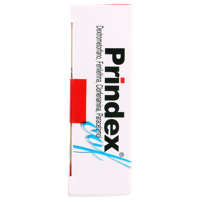 Prindex 15Mg/5Mg/2Mg/250Mg Con 20 Tabletas (Dextrometorfano/Fenilefrina/Clorfenamina/Paracetamol) - WeCare Pharma