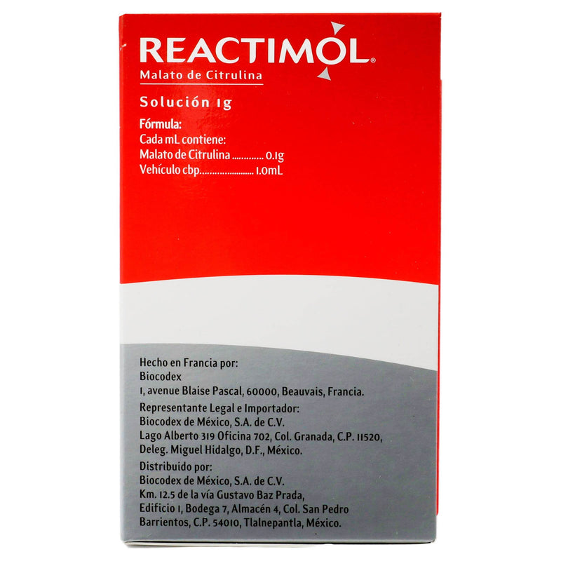 Reactimol Solución 1G Sobres 10Ml Con 36 (Malato De Citrulina) - WeCare Pharma