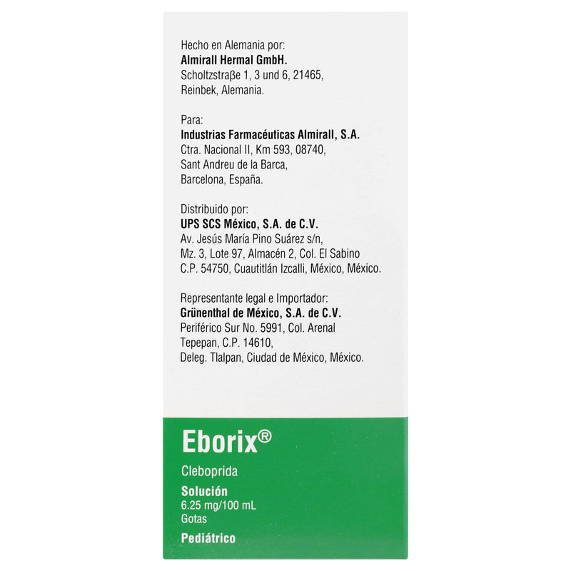Eborix Solución 6.25Mg/100Ml Frasco 90Ml (Cleboprida) - WeCare Pharma