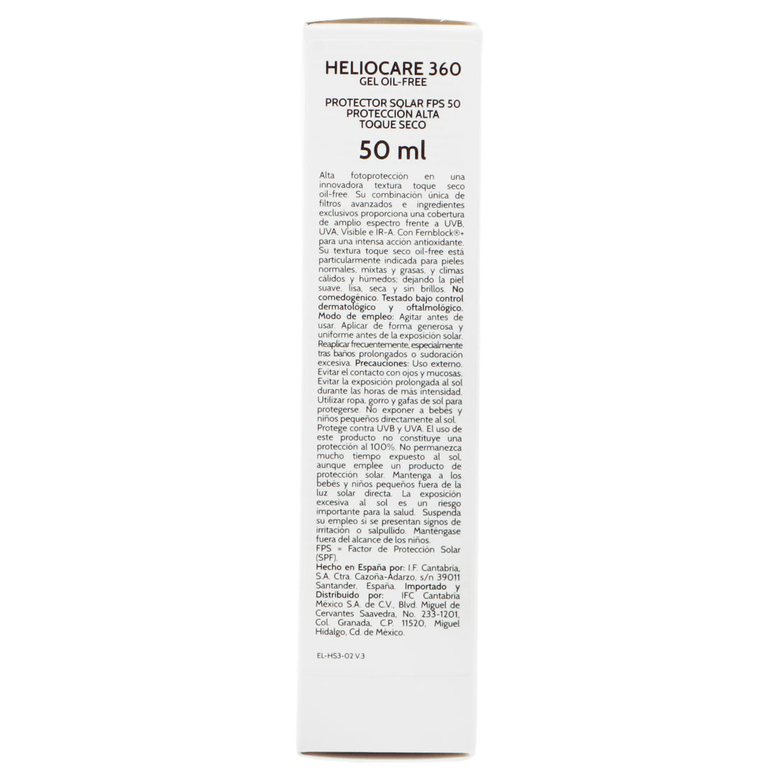 Cantabria Heliocare 360 Gel Oil-Free 50Ml 5 - 8470001724137