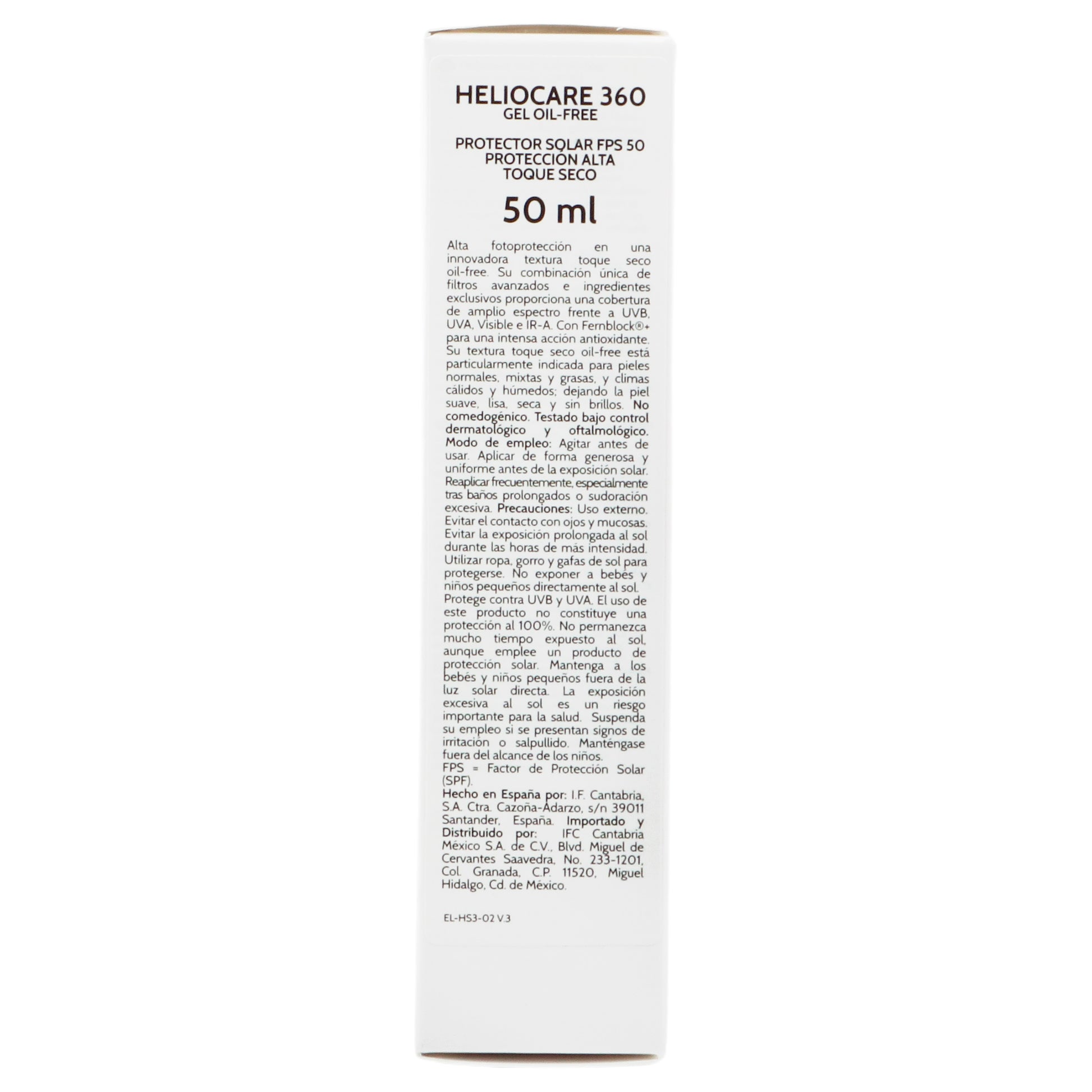 Cantabria Heliocare 360 Gel Oil-Free 50Ml 5 - 8470001724137