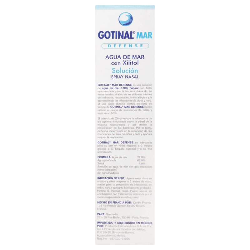 Gotinal Mar Defense Spray 50Ml (Agua De Mar/Xilitol) - WeCare Pharma